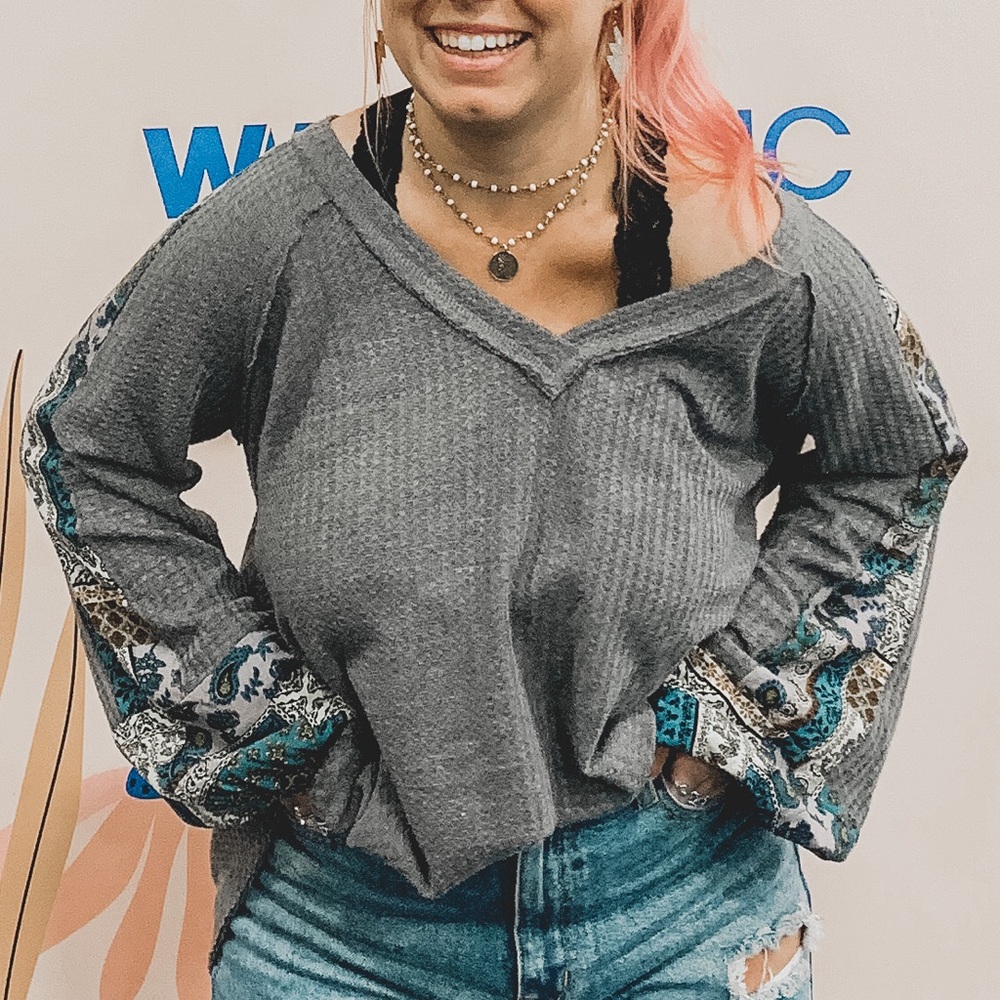 Printed boho shirt